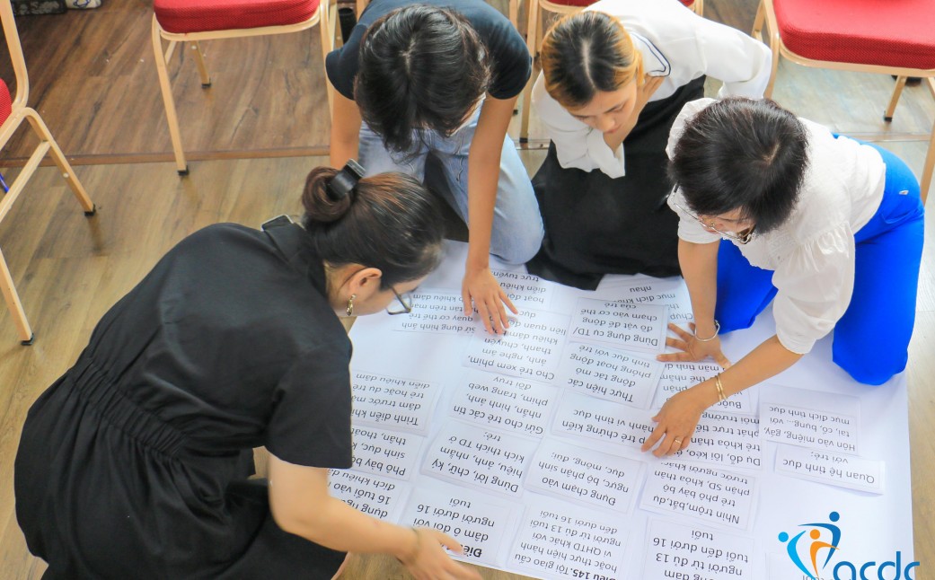Hà Nội: Tập huấn phương pháp điều hành tập huấn chủ đề phóng chống xâm hại tình dục cho trẻ khuyết tật
