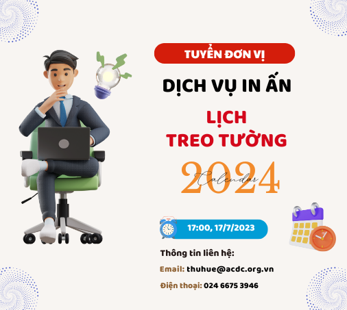 Tuyển đơn vị thiết kế, in ấn lịch treo tường