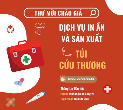 Thư mời chào giá: Dịch vụ in ấn, sản xuất túi cứu thương