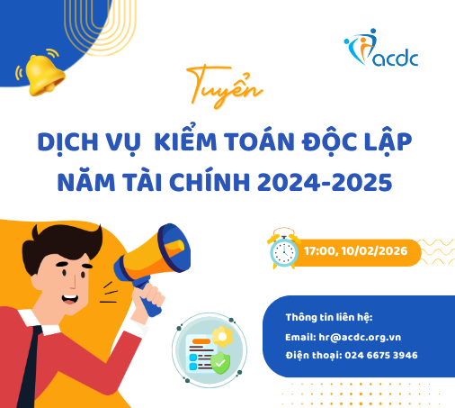ACDC tuyển đơn vị cung cấp dịch vụ kiểm toán độc lập