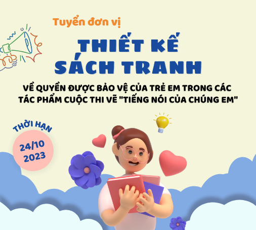 ACDC tuyển thiết kế sách tranh về quyền được bảo vệ của trẻ em trong các tác phẩm cuộc thi vẽ 