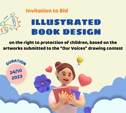 ACDC is seeking a designer to create an illustrated book on the right to protection of children, based on the artworks submitted to the “Our Voices” drawing contest