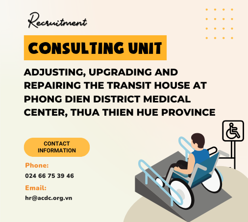 Recruitment of a Consulting Unit for the Adjustment, Upgrading, and Renovation of the Transitional House at the Medical Center of Phong Điền District, Thua Thien Hue Province