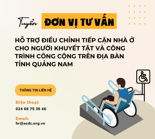 Tuyển đơn vị tư vấn hỗ trợ điều chỉnh tiếp cận nhà ở cho người khuyết tật và công trình công cộng trên địa bàn tỉnh Quảng Nam