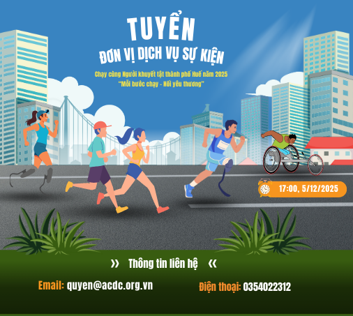 Tuyển đơn vị dịch vụ sự kiện Chạy cùng Người khuyết tật thành phố Huế năm 2025