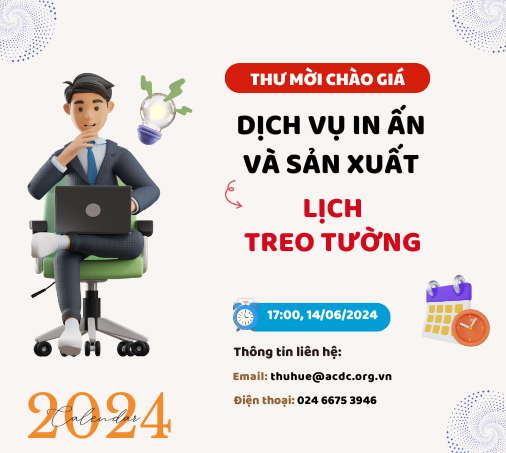 Thư mời chào giá: Dịch vụ in ấn, sản xuất lịch treo tường