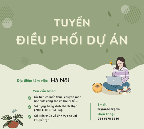 ACDC tuyển Điều phối dự án (làm việc tại Hà Nội)
