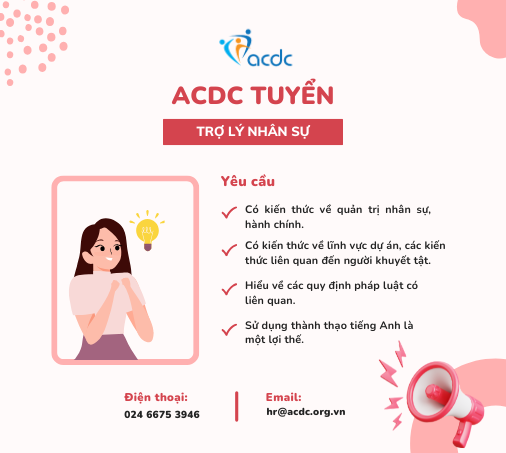 ACDC tuyển trợ lý nhân sự