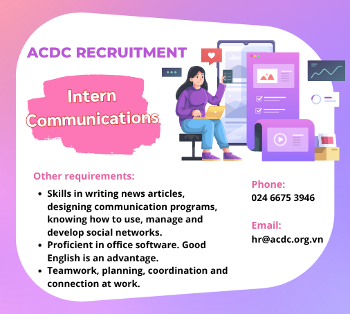 ACDC is recruiting Communications interns