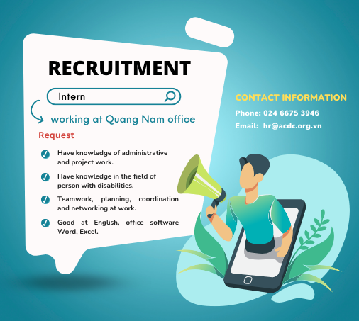 Recruiting interns to work in Quang Nam
