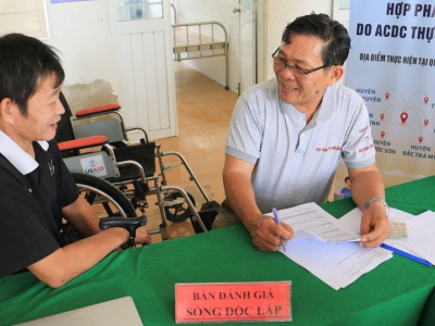 Launching Screening examination for persons with disabilites in Quang Nam and Thua Thien Hue Provinces